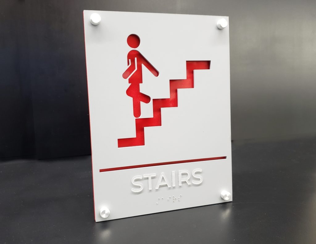 ADA Stair sign