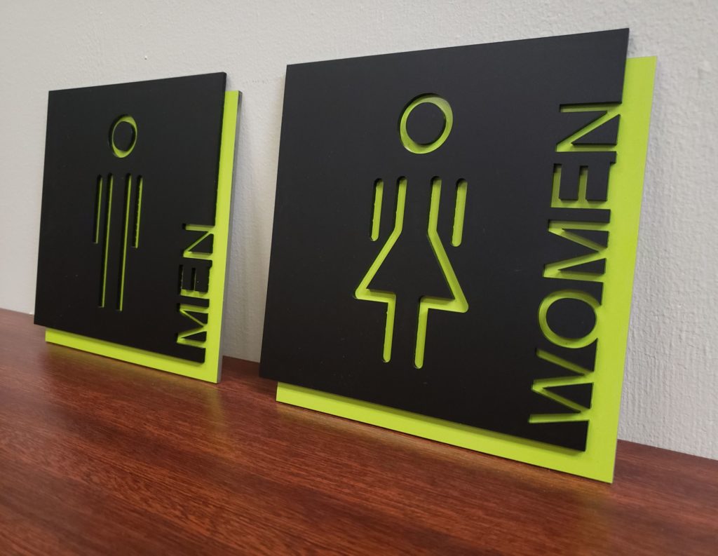 Restroom signs